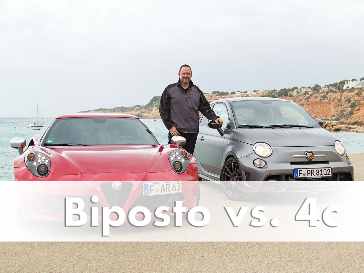 Test: Alfa Romeo 4c vs. Abarth 695 Biposto