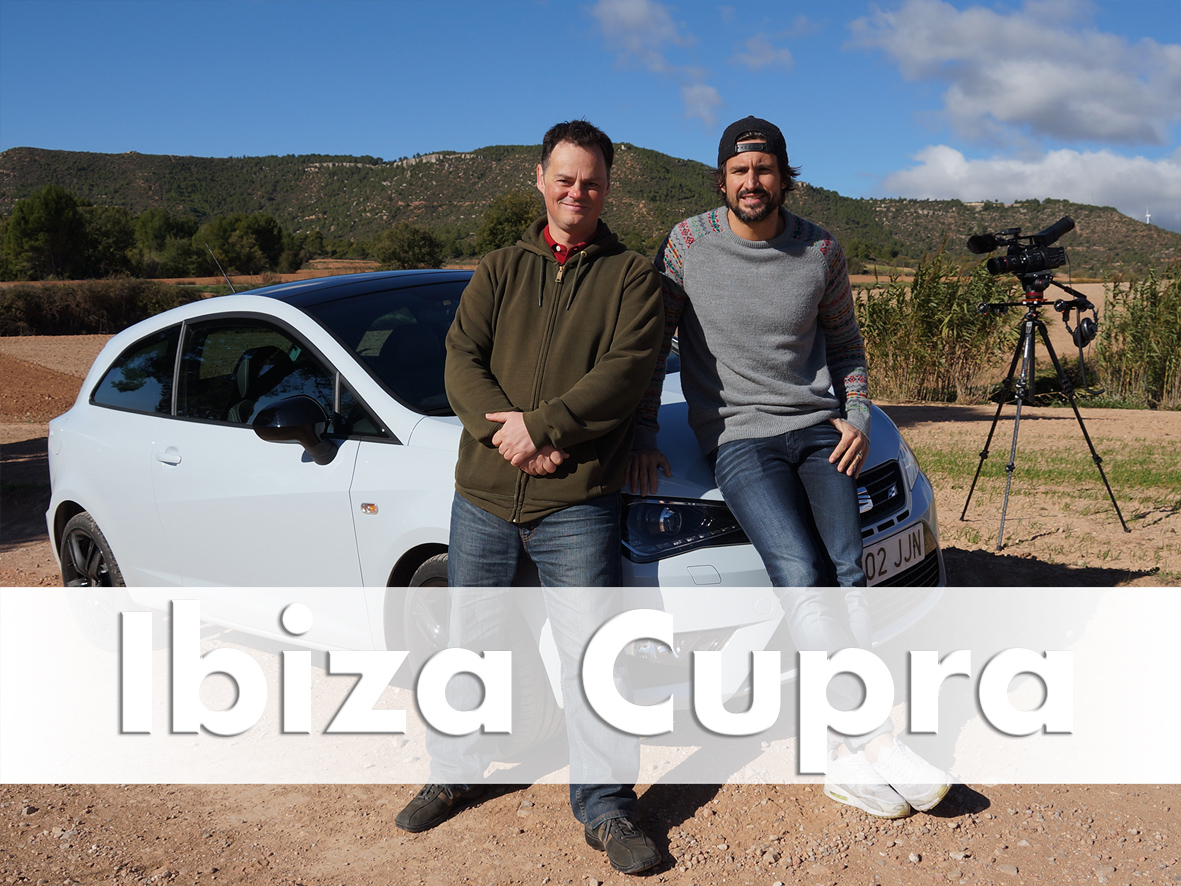 Tom Beck und Brian Hayes testen den Seat Ibiza Cupra