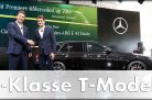 Ola Källenius und Roger Federer bei der Weltpremiere des neuen E-Klasse T-Modells anlässlich des MercedesCup 2016. Foto: Daimler / http://die-autotester.com